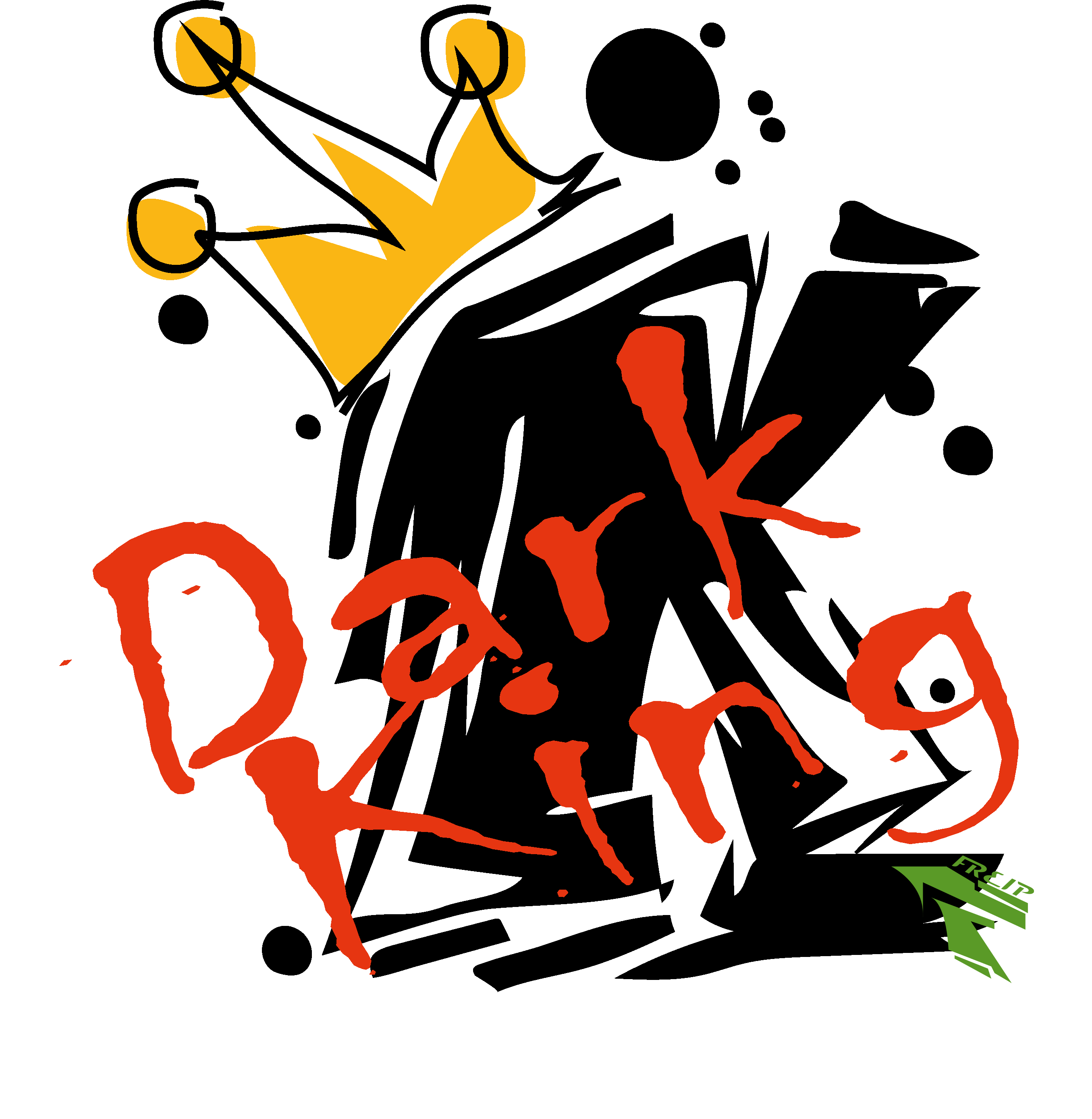 Design FREIP — Dark King, street art su t-shirt